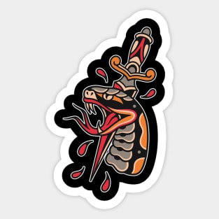 Snake dagger tattoo Sticker